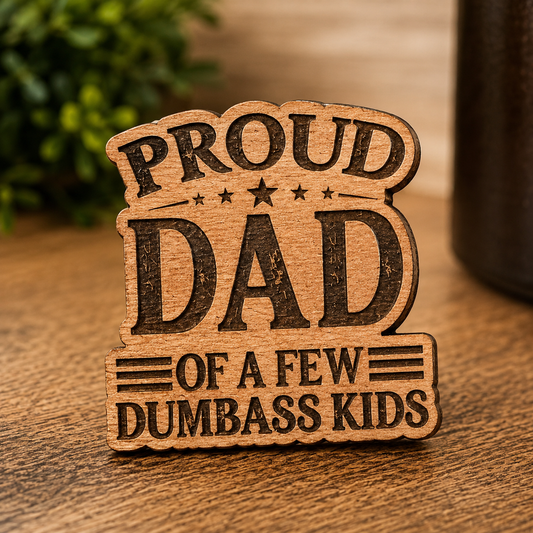 Father's Day Wooden Magnet