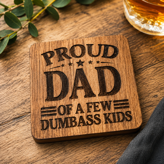 Father’s Day Wooden Coaster