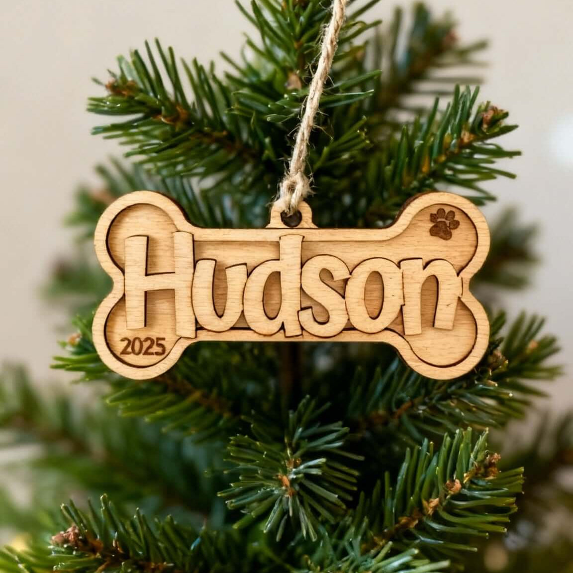 Personalized Dog Bone Ornament