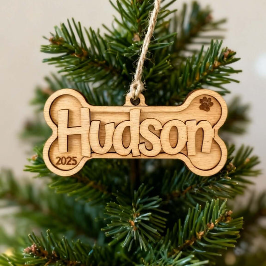 Personalized Dog Bone Ornament