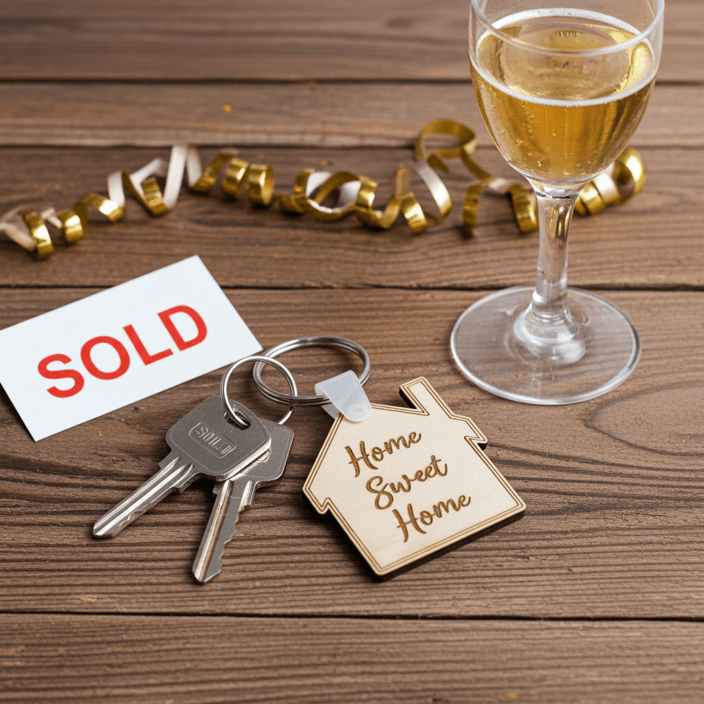 Home Sweet Home Keychain - Personalized Gift
