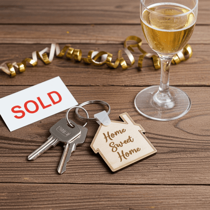 Home Sweet Home Keychain - Personalized Gift