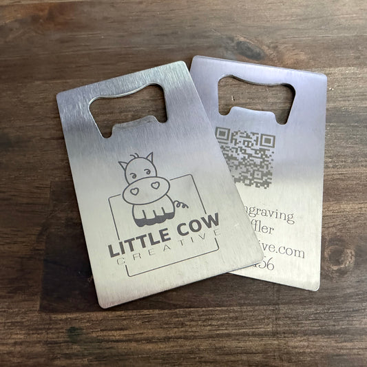 Custom Engraved Credit Card Bottle Opener