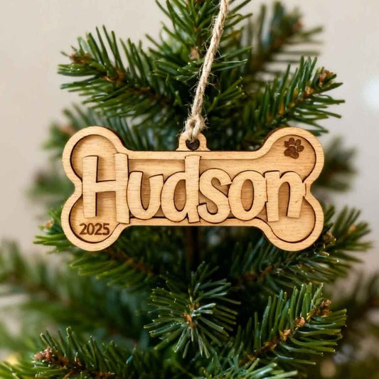 Personalized Dog Bone Ornament
