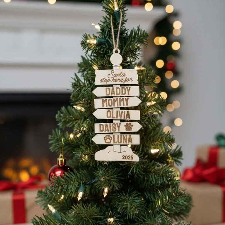Personalized North Pole Ornament